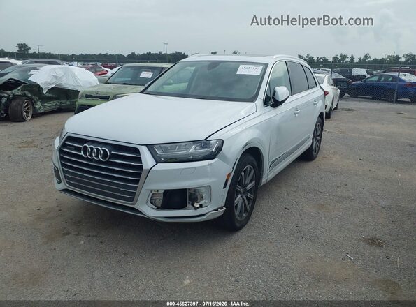 WA1VAAF75KD008680 2019 AUDI Q7 White Vista tres cuartos delantera izquierda