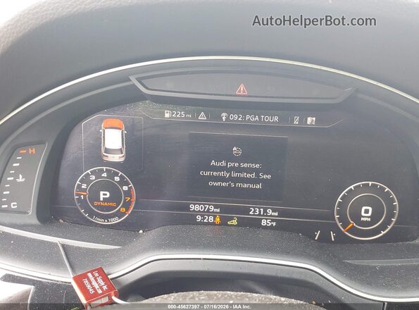 WA1VAAF75KD008680 2019 AUDI Q7 White Vista de los asientos traseros