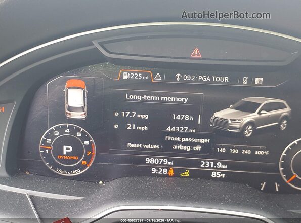 WA1VAAF75KD008680 2019 AUDI Q7 White 