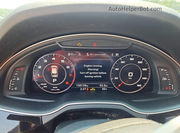 WA1VAAF76HD057153 2017 AUDI Q7 Black Vista del cuadro de instrumentos