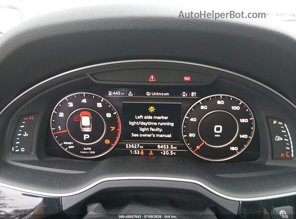 WA1VAAF76JD000800 2018 AUDI Q7 Серебряный Вид задних сидений