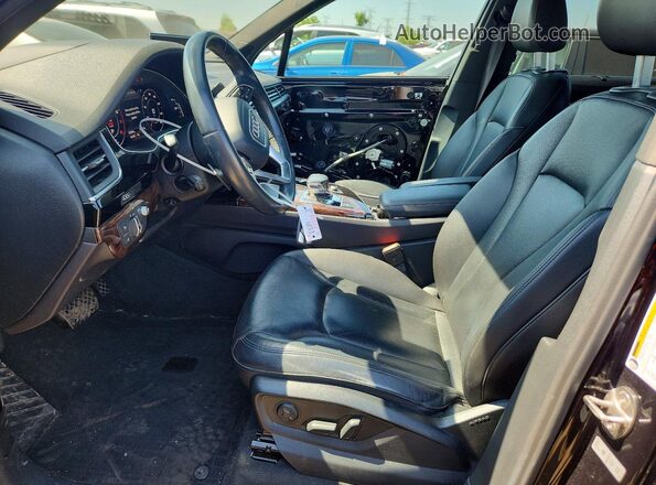 WA1VAAF76JD020819 2018 AUDI Q7 Black წინა სალონის ხედი