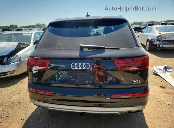 WA1VAAF76JD020819 2018 AUDI Q7 Black უკანა ხედი