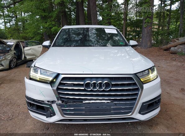 WA1VAAF76JD038575 2018 AUDI Q7 White Instrument cluster view