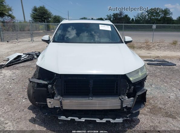 WA1VAAF76JD050371 2018 AUDI Q7 White ხელსაწყოთა პანელის ხედი