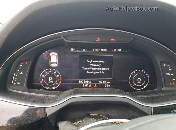 WA1VAAF77HD039907 2017 AUDI Q7 White Widok zestawu wskaźników