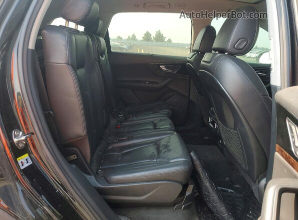 WA1VAAF77JD007268 2018 AUDI Q7 Black Rear interior view