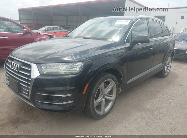 WA1VAAF77KD020409 2019 AUDI Q7 Black წინა მარცხენა ხედი სამი მეოთხედიდან