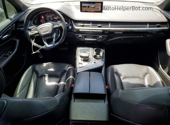 WA1VAAF78HD047739 2017 AUDI Q7 White Dashboard view