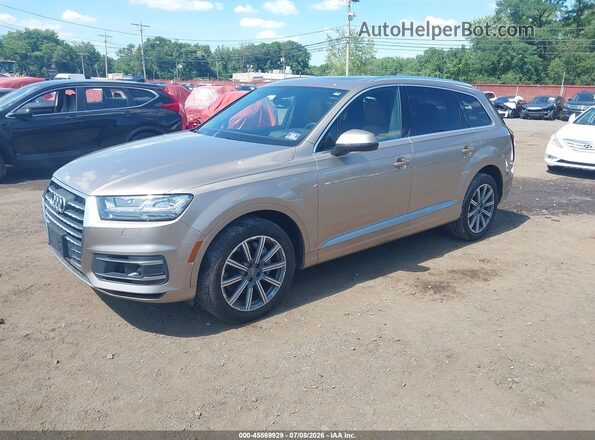 WA1VAAF7XJD009791 2018 AUDI Q7 Beige Передня ліва чверть