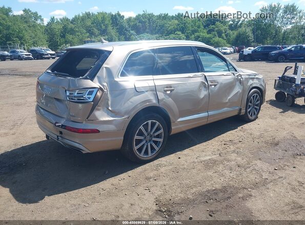 WA1VAAF7XJD009791 2018 AUDI Q7 Beige Задня права чверть
