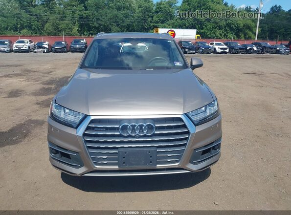 WA1VAAF7XJD009791 2018 AUDI Q7 Beige Вид щитка приладів