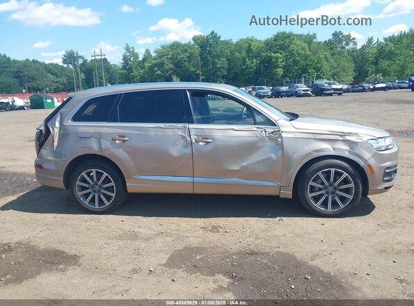WA1VAAF7XJD009791 2018 AUDI Q7 Beige Вид задньої частини салону