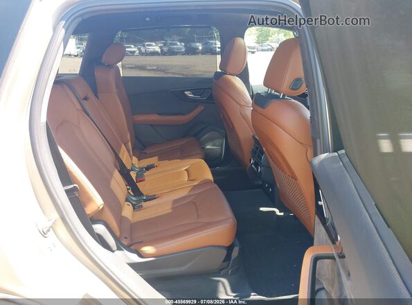 WA1VAAF7XJD009791 2018 AUDI Q7 Beige Вид наклейки з VIN-кодом