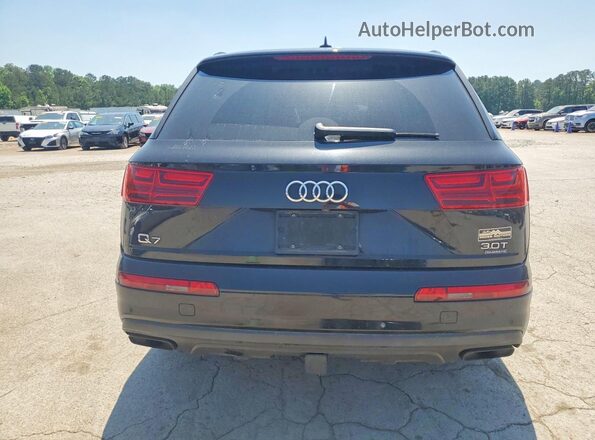 WA1VAAF7XJD048199 2018 AUDI Q7 Black Вид ззаду