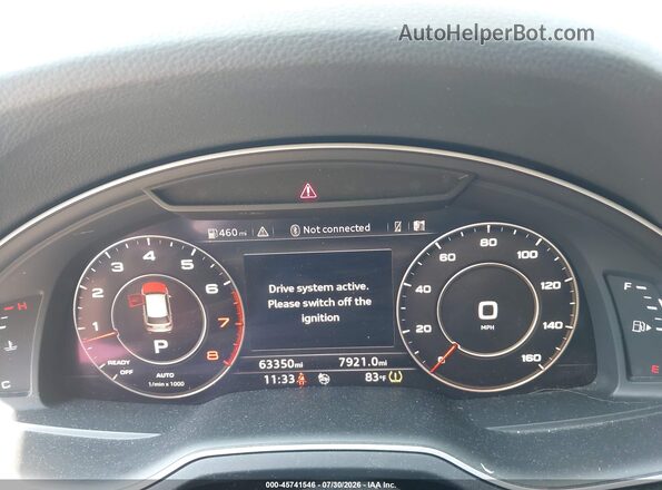 WA1VABF78KD038231 2019 AUDI Q7 Gray Widok tylnych siedzeń