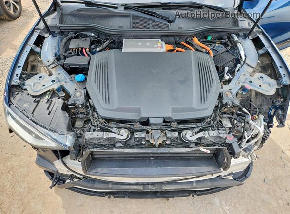 WA1VABGE4MB015766 2021 AUDI E-TRON Blue Вид підкапотного простору