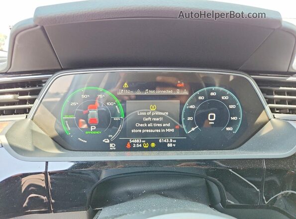 WA1VABGE7KB008940 2019 AUDI E-TRON Silver Instrument cluster view