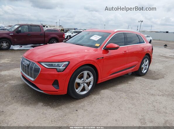 WA1VABGE7KB014205 2019 AUDI E-TRON Orange წინა მარცხენა ხედი სამი მეოთხედიდან