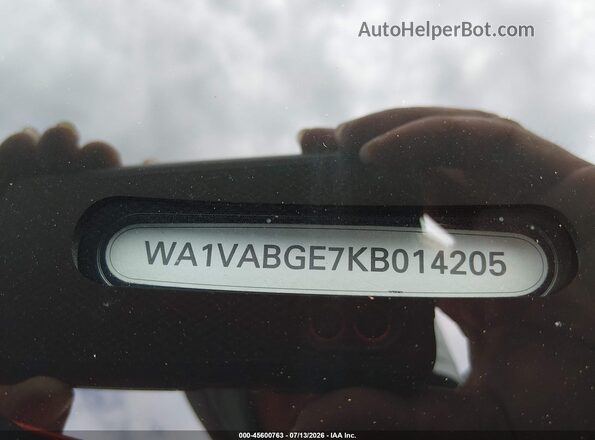 WA1VABGE7KB014205 2019 AUDI E-TRON Orange 