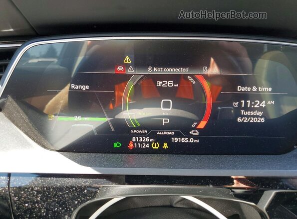 WA1VABGE9KB010060 2019 AUDI E-TRON Gray Սարքավորումների վահանակի տեսք