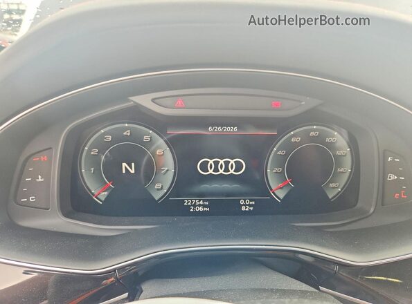 WA1VWBF70SD029895 2025 AUDI SQ7 Black Вид щитка приладів