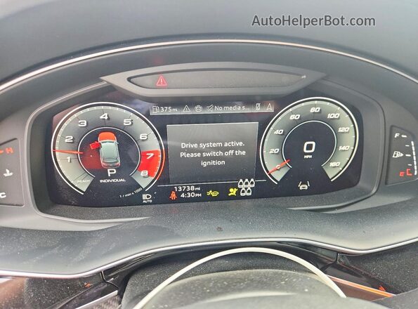 WA1VWBF77SD012155 2025 AUDI SQ7 Black Սարքավորումների վահանակի տեսք
