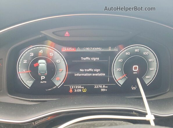 WA1VXAF72MD033165 2021 AUDI Q7 Gray ხელსაწყოთა პანელის ხედი