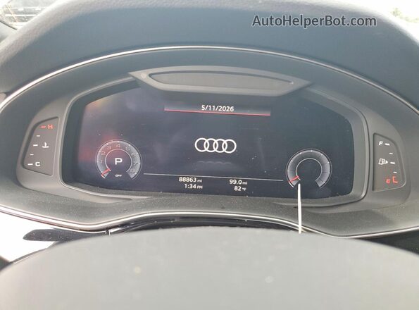 WA1VXAF74LD011702 2020 AUDI Q7 White Instrument cluster view