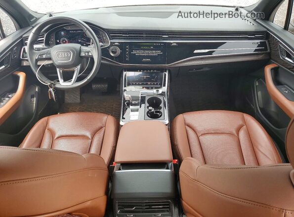 WA1VXAF74LD011702 2020 AUDI Q7 White Dashboard view