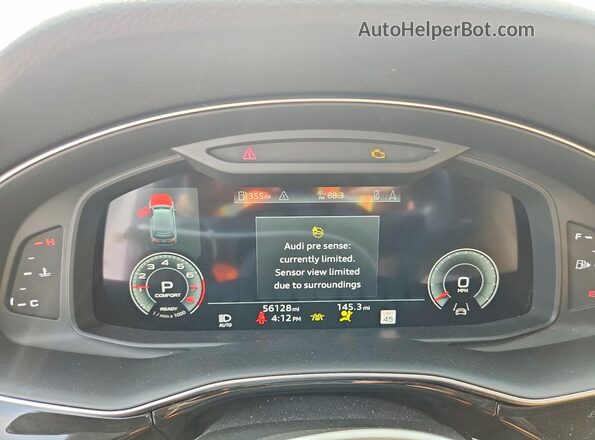WA1VXAF76MD010651 2021 AUDI Q7 White Вид щитка приладів
