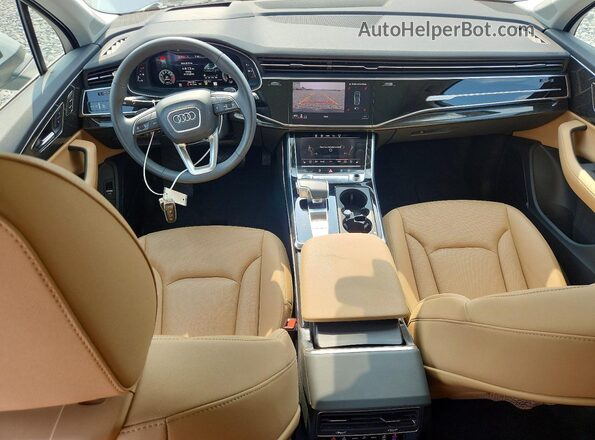 WA1VXAF76MD010651 2021 AUDI Q7 White Вид панелі приладів