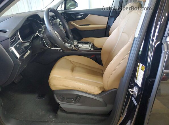 WA1VXBF71ND014212 2022 AUDI Q7 Black წინა სალონის ხედი