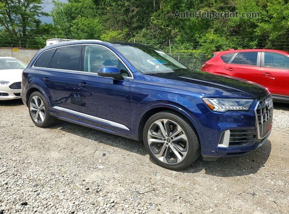 WA1VXBF76ND006025 2022 AUDI Q7 Blue წინა მარჯვენა