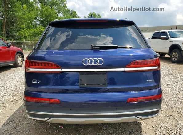 WA1VXBF76ND006025 2022 AUDI Q7 Blue უკანა ხედი