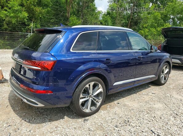 WA1VXBF76ND006025 2022 AUDI Q7 Blue უკანა მარჯვენა