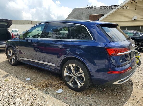 WA1VXBF76ND006025 2022 AUDI Q7 Blue უკანა მარცხენა