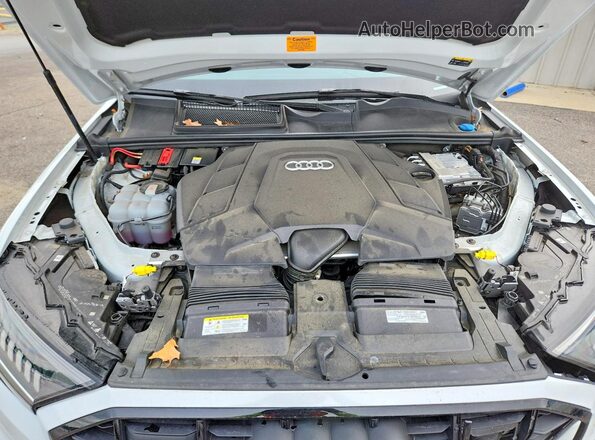 WA1VXBF76PD012300 2023 AUDI Q7 White Engine compartment view