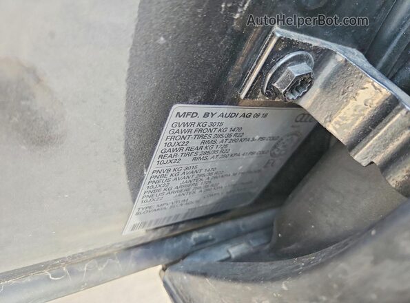 WA1WAAF78KD011156 2019 AUDI Q7 Gray Widok wnętrza 360 stopni