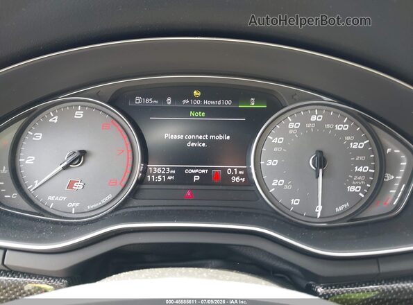 WAU24GF53RN008874 2024 AUDI S5 White Widok tylnych siedzeń