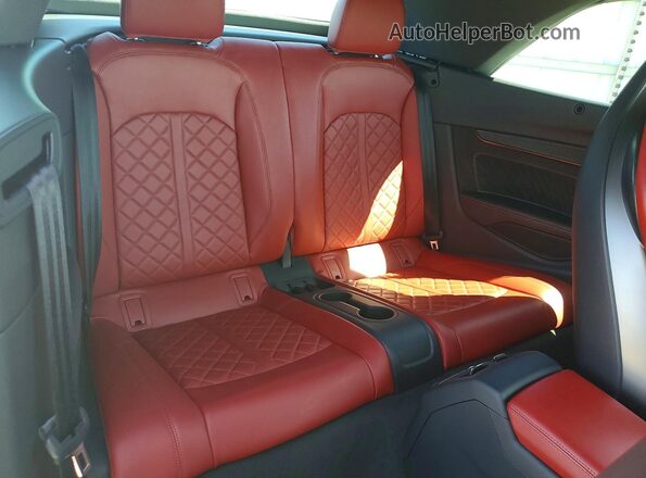 WAU24GF54JN021301 2018 AUDI S5 White Widok tylnych siedzeń