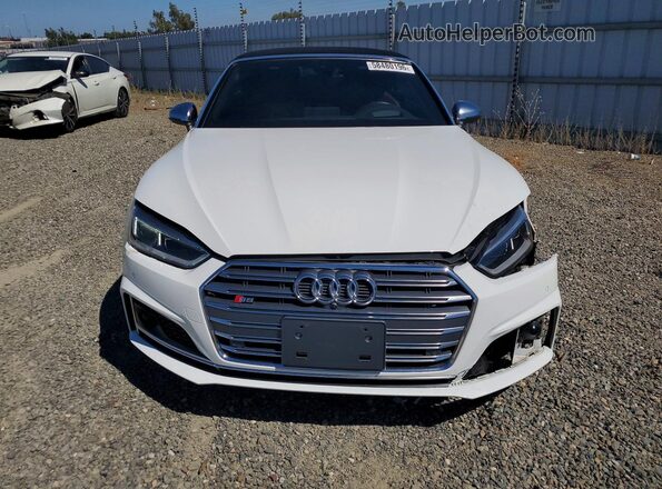 WAU24GF54JN021301 2018 AUDI S5 White Widok z przodu