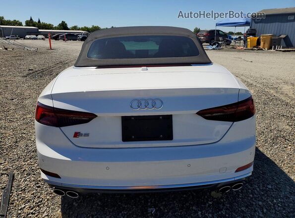 WAU24GF54JN021301 2018 AUDI S5 White Widok z tyłu
