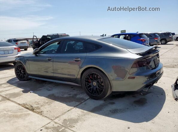 WAU2FAFC2HN063840 2017 AUDI S7 Gray Trasero izquierdo