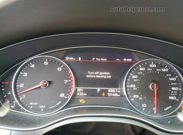WAU2GAFC0GN031514 2016 AUDI A7 Black Вид щитка приладів