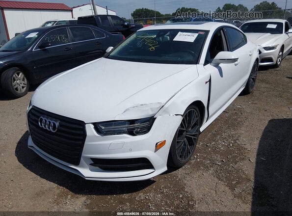 WAU2GAFC4GN000654 2016 AUDI A7 White Առջևի ձախ երեք քառորդ տեսարան