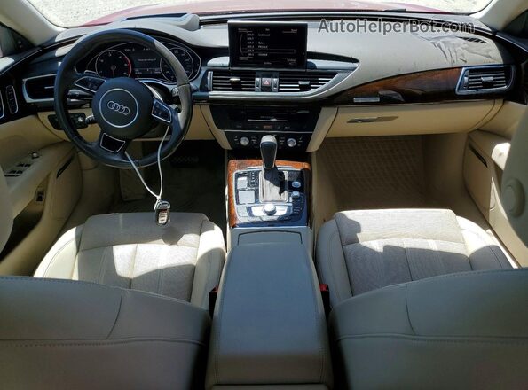 WAU2MAFC4GN010450 2016 AUDI A7 Бордовый Вид панели приборов