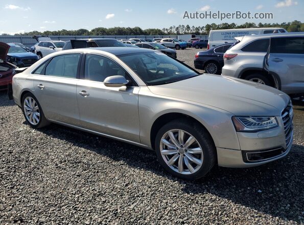 WAU34AFD2GN011870 2016 AUDI A8 Gold Delantero derecho