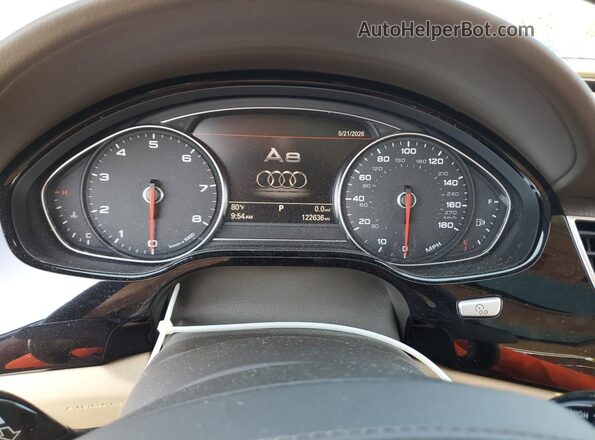 WAU34AFD2GN011870 2016 AUDI A8 Gold Vista del cuadro de instrumentos