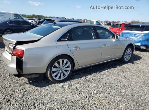 WAU34AFD2GN011870 2016 AUDI A8 Gold Trasero derecho